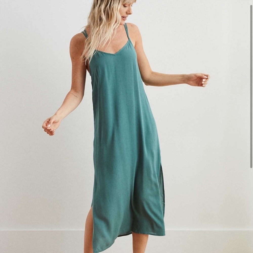 Aerie Gauze Midi Slip dress